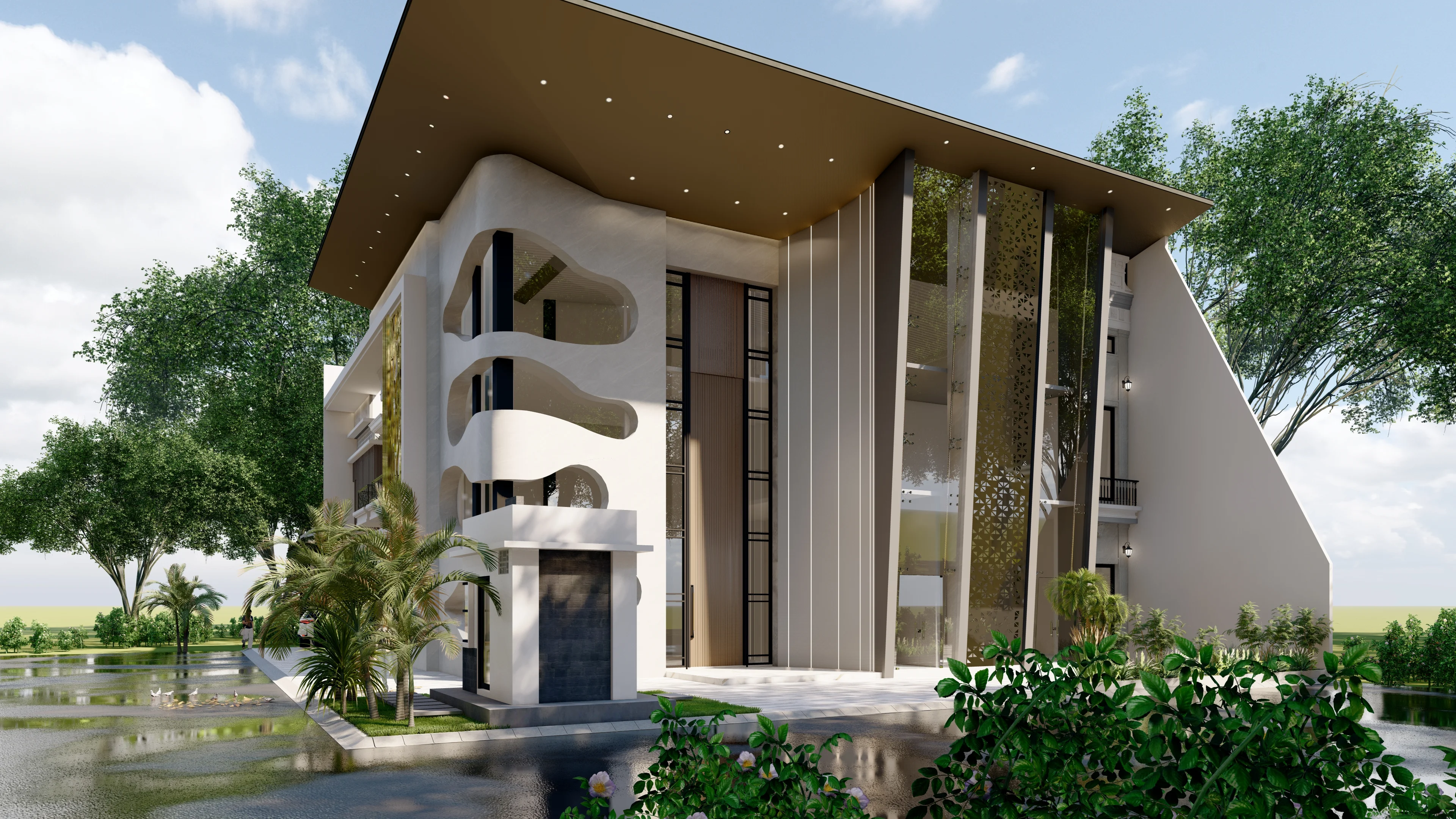 Gedung Biru Maswindo — Desain Bangunan 3