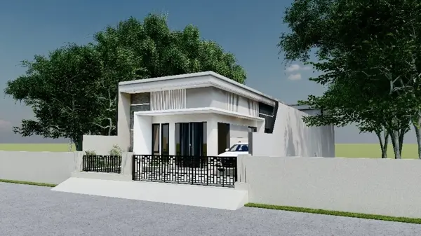 Rumah Bp. Amri, proyek AK Studio di Benowo Surabaya