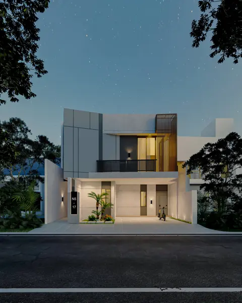 Rumah Bp. Syahru, proyek AK Studio di Surabaya