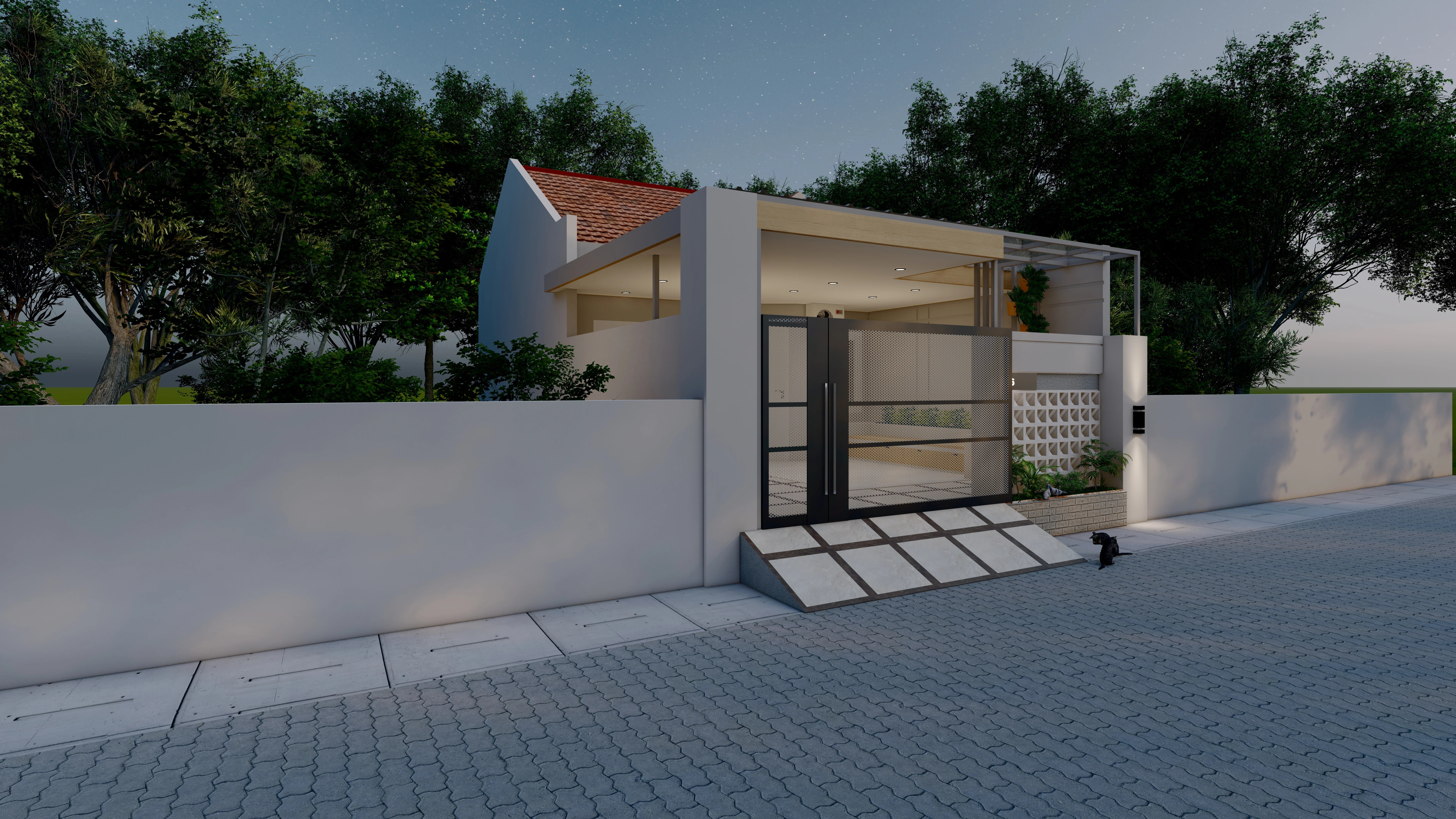 Rumah Bu Reza — Desain Bangunan 1