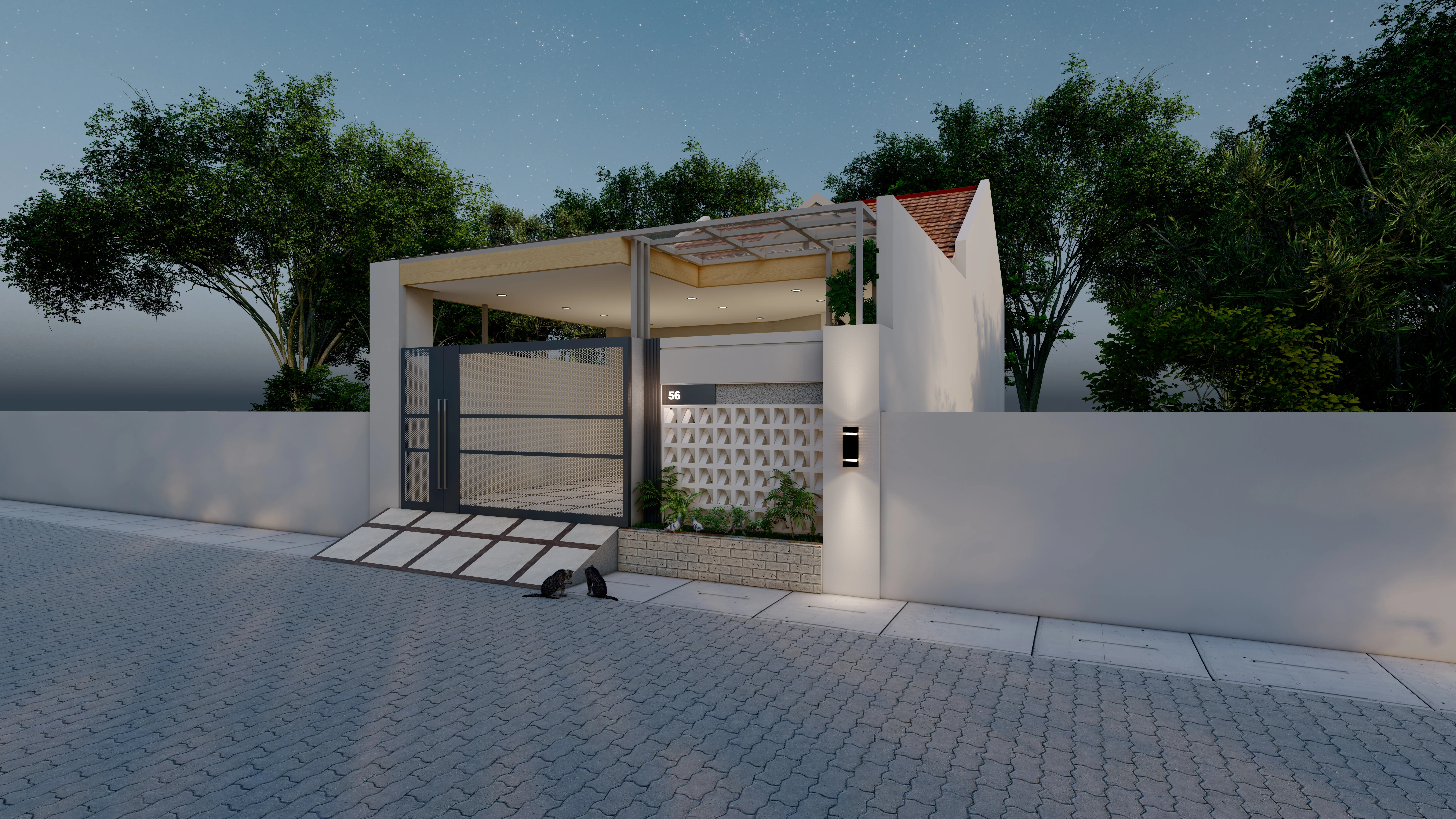 Rumah Bu Reza — Desain Bangunan 2