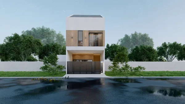 Rumah Pak Agus Tidar, proyek AK Studio di Surabaya