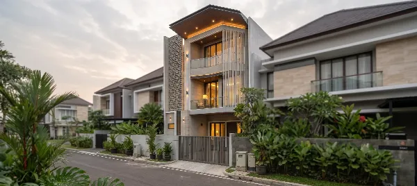 Rumah Ibu Christine, proyek AK Studio di Rungkut Surabaya