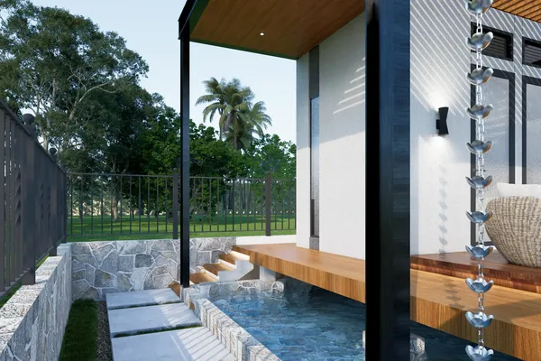 Villa Pak Kisno, proyek AK Studio di Pacet, Mojokerto